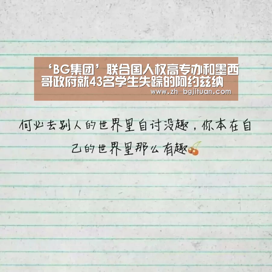‘BG集团’联合国人权高专办和墨西哥政府就43名学生失踪的阿约兹纳帕案签署合作协议(图1) BG集团
